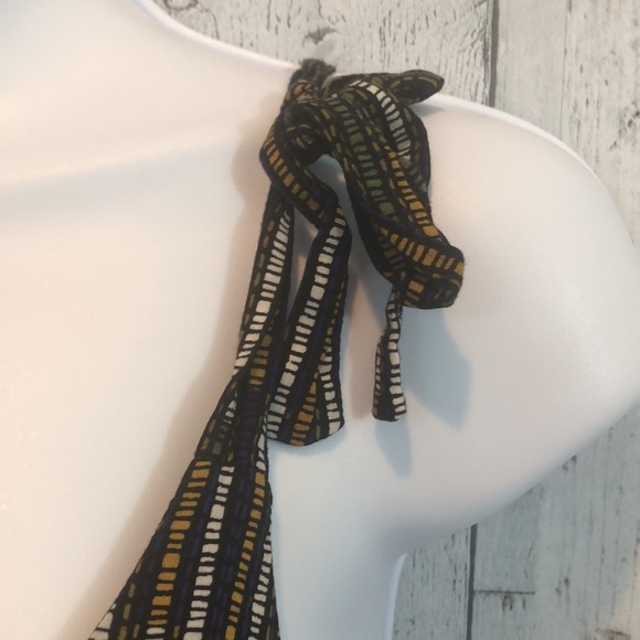 H&M Multi Colored Strip Shoulder Tie Tank Top 6 - Picture 3 of 9